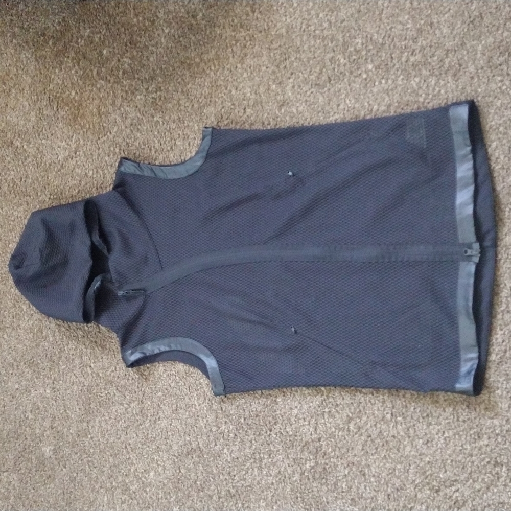 James Harden X Adidas Mesh/ Faux Leather Basketball Hoodie Vest